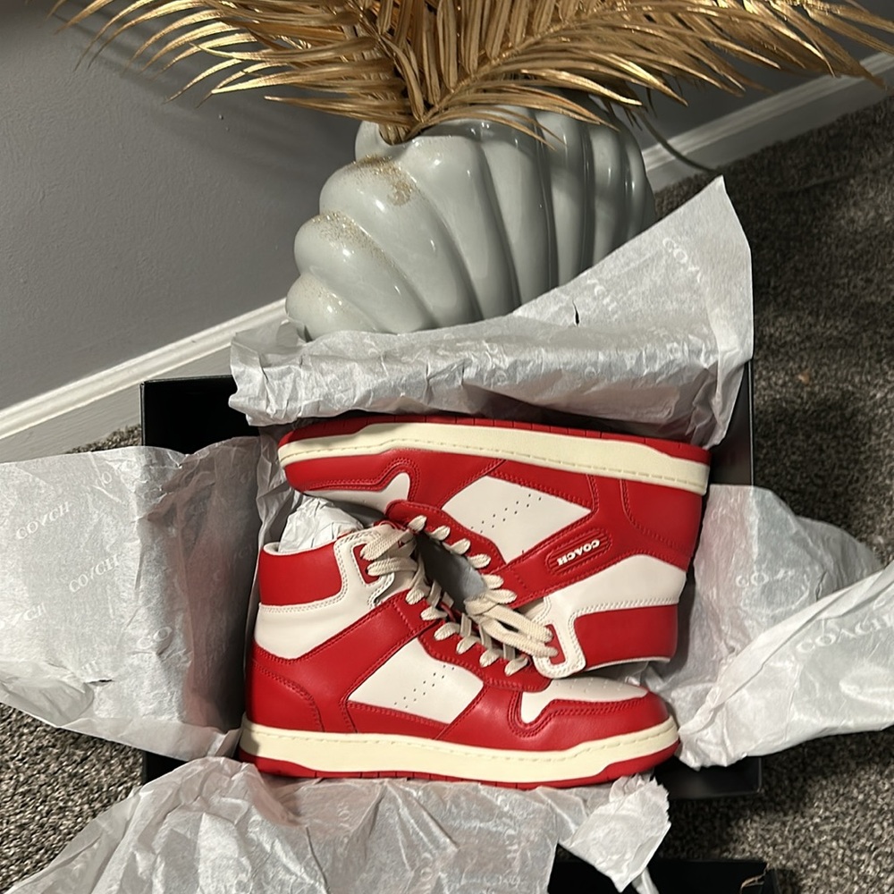 Coach Red and White sneaker